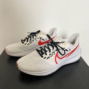 Nike Air Zoom Pegasus 39 Women’s Size 9.5 Black & White With Leopard Print